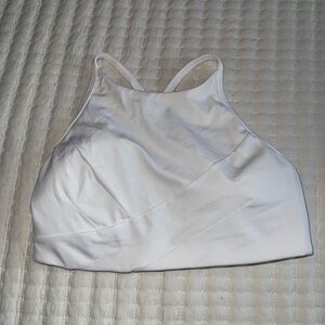 Lululemon white high neck sports bra